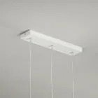Lampadario con 3 Diffusori in Vetro Soffiato Trasparente Made in Italy - Trilly Viadurini