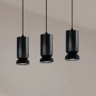 Lampadario con 3 LED in Alluminio Verniciato a Polvere e Cavo Regolabile - Buxus Viadurini