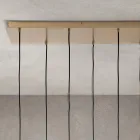 Lampadario con 6 Luci in Vetro Soffiato a Forma di Sfera Made in Italy - Prilla Viadurini