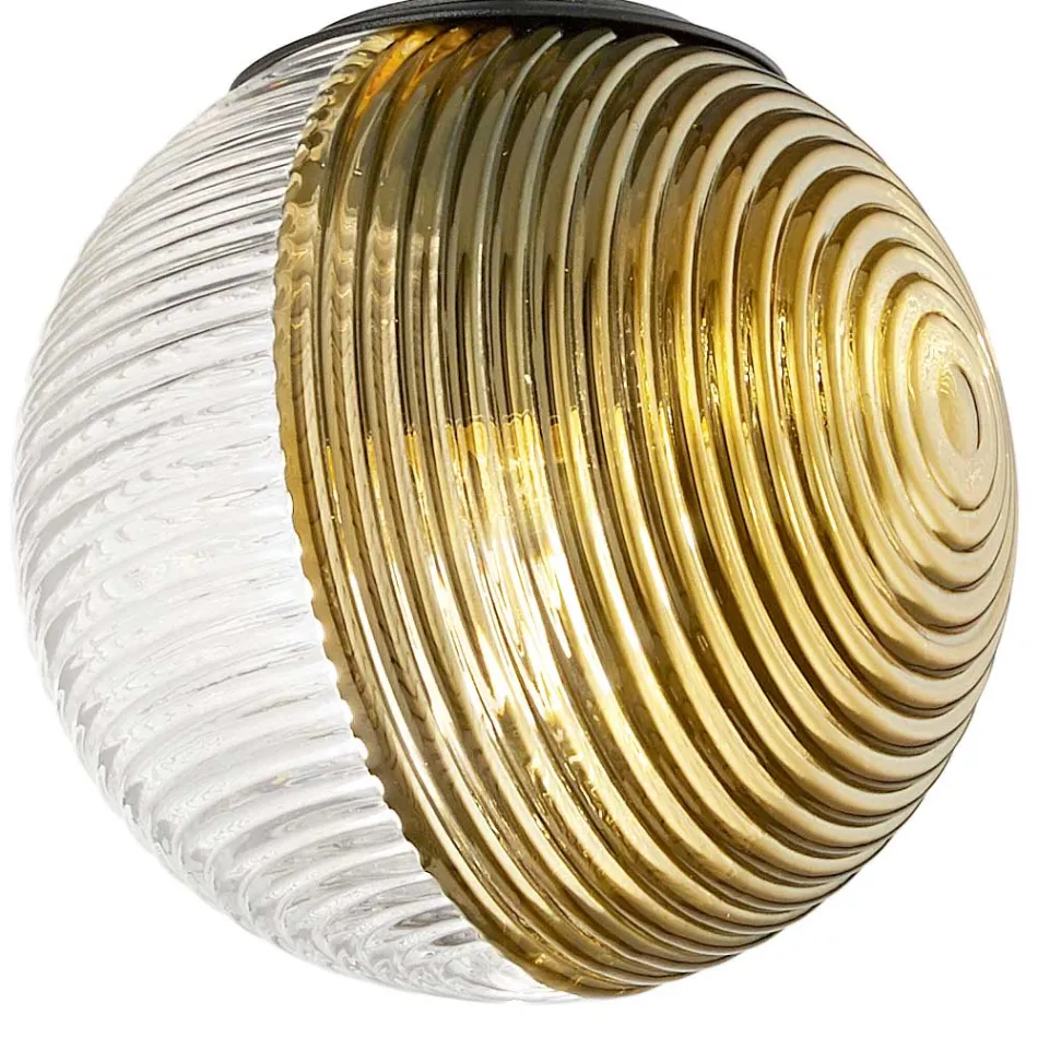 Lampadario con 6 Luci in Vetro Soffiato a Forma di Sfera Made in Italy - Prilla Viadurini