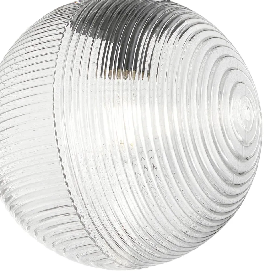 Lampadario con 6 Luci in Vetro Soffiato a Forma di Sfera Made in Italy - Prilla Viadurini