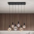 Lampadario con 6 Luci in Vetro Soffiato con Decorazione Balloton - Fairy