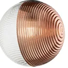 Lampadario con 8 Luci in Vetro Soffiato a Forma di Sfera Made in Italy - Prilla Viadurini