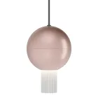 Lampadario con Cilindri in Vetro Canneté Made in Italy - Oris Viadurini