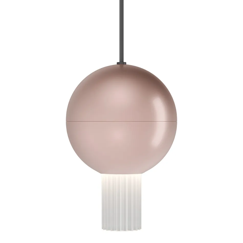 Lampadario con Cilindri in Vetro Canneté Made in Italy - Oris Viadurini