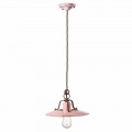 Lampadario country in ceramica e metallo Monica Ferroluce