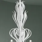 Lampadario da 12 Luci in Vetro di Venezia Realizzato a Mano in Italia - Agustina Viadurini