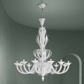 Lampadario da 12 Luci in Vetro di Venezia Realizzato a Mano in Italia - Agustina
