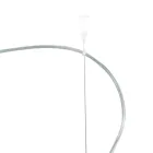 Lampadario Decentrato Due Lumi in Vetro Artigianale Made in Italy - Soffio Viadurini