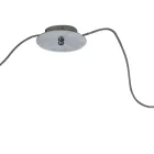 Lampadario Decentrato in Vetro Incamiciato a Mano Made in Italy - Iride Viadurini