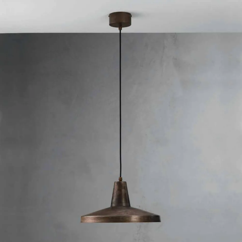 Lampadario di design stile industriale in ferro anticato Monica Viadurini