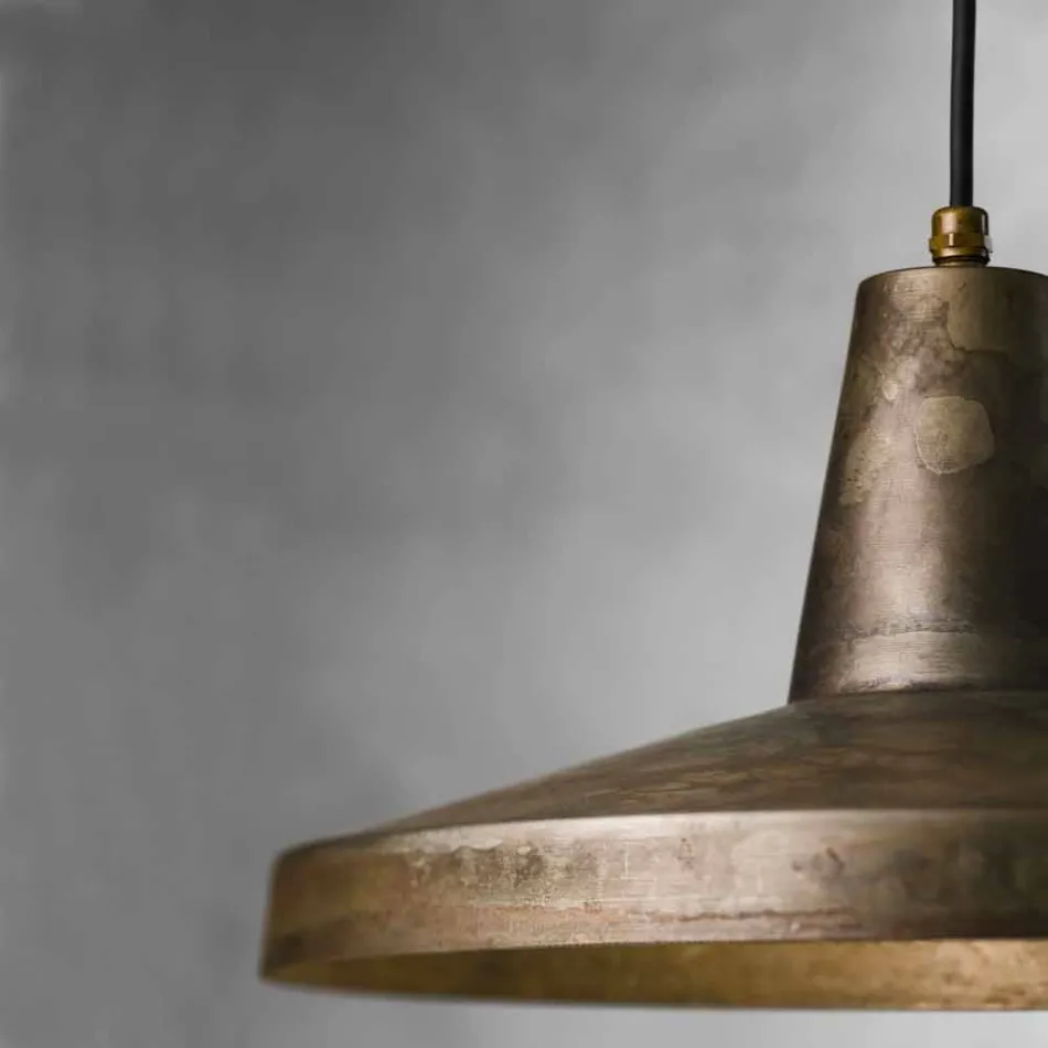 Lampadario di design stile industriale in ferro anticato Monica Viadurini