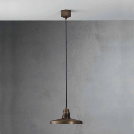 Lampadario di design stile industriale in ferro anticato Monica Viadurini