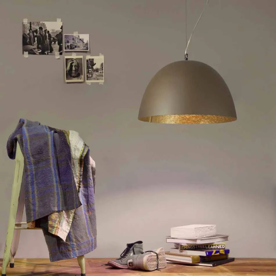 Lampadario di moderno design In-es.artdesign H2o in nebulite colorata Viadurini