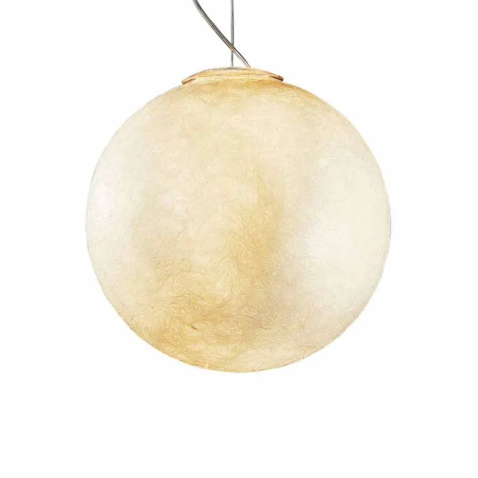 Lampadario di moderno design In-es.artdesign Luna bianco in nebulite Viadurini