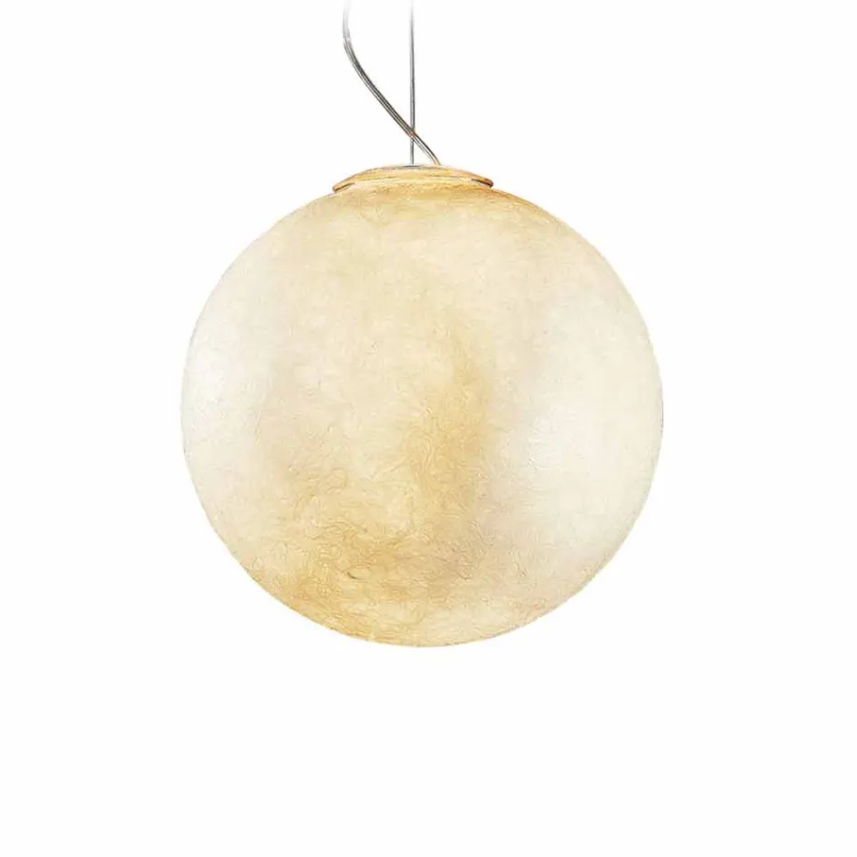 Lampadario di moderno design In-es.artdesign Luna bianco in nebulite Viadurini