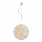 Lampadario di moderno design In-es.artdesign Luna bianco in nebulite Viadurini