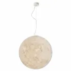 Lampadario di moderno design In-es.artdesign Luna bianco in nebulite Viadurini
