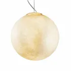 Lampadario di moderno design In-es.artdesign Luna bianco in nebulite Viadurini