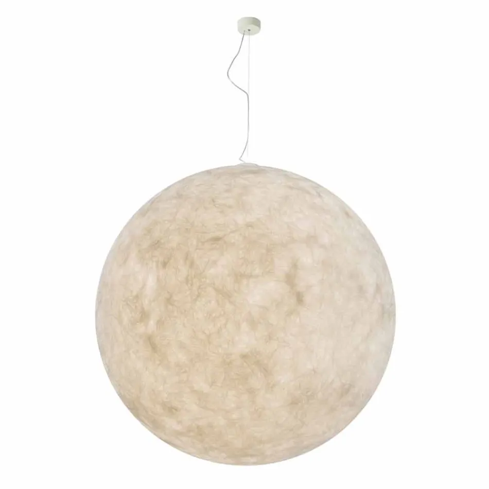 Lampadario di moderno design In-es.artdesign Luna bianco in nebulite Viadurini