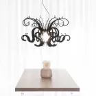 Lampadario di moderno design in plexiglass prodotto in Italia, Malito Viadurini