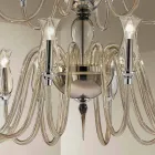Lampadario Fatto a Mano a 18 Luci in Vetro di Venezia Made in Italy - Vittoria Viadurini