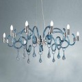 Lampadario in Vetro Veneziano Fatto a Mano a 9 Luci Made in Italy - Bernadette