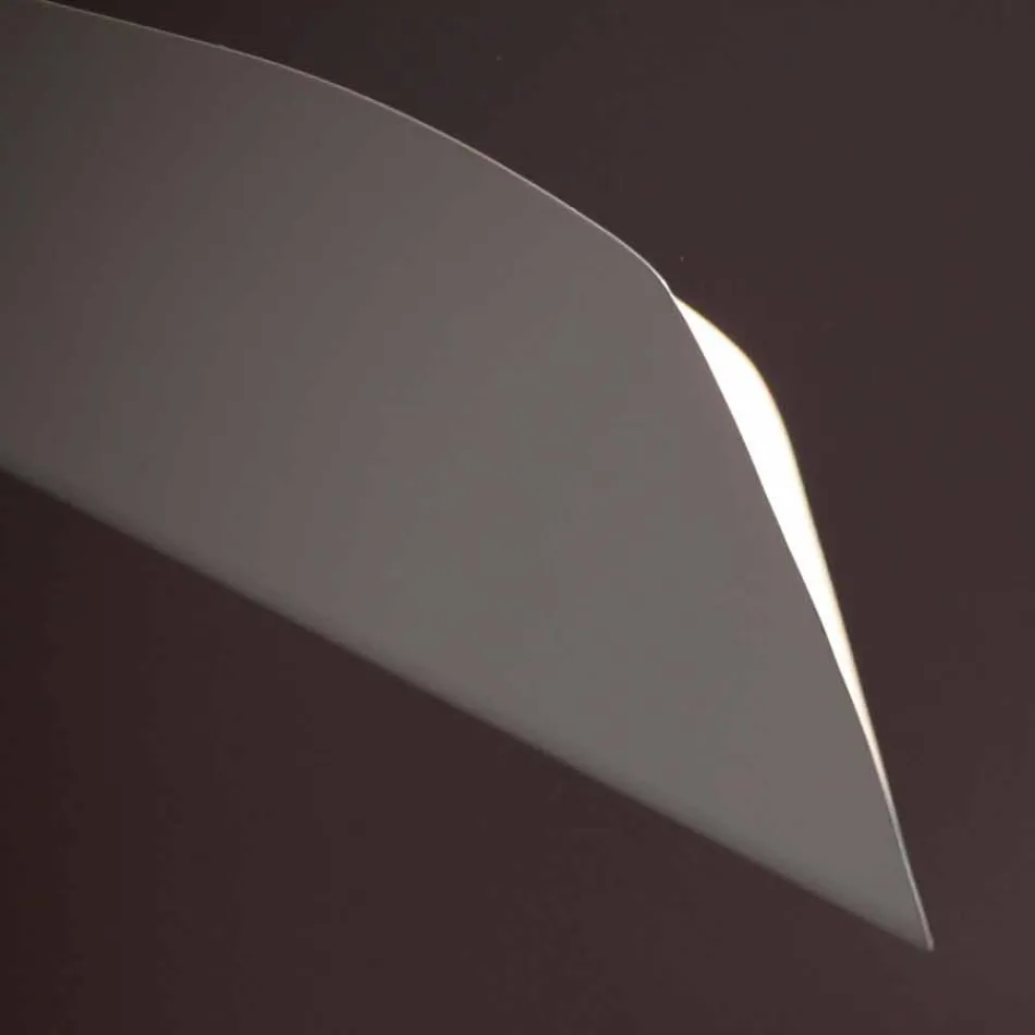 Lampadario in Acciaio Verniciato Bianco Fatto a Mano Made in Italy - Elica Viadurini