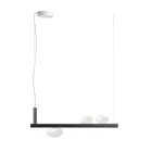 Lampadario in Alluminio e Luce in Vetro Soffiato Bianco - Alma Viadurini