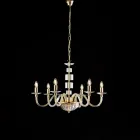 Lampadario in con Vetro e Strass Made in Italy per Arredare L’interno - Innsbruck Viadurini