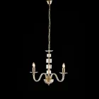 Lampadario in con Vetro e Strass Made in Italy per Arredare L’interno - Innsbruck Viadurini