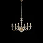 Lampadario in con Vetro e Strass Made in Italy per Arredare L’interno - Madrid Viadurini