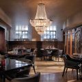 Lampadario in Ferro Dorato con Strass Made in Italy - Austria