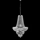 Lampadario in Ferro e Dorato con Strass Made in Italy per Arredare L’interno - Austria Viadurini