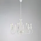 Lampadario in Legno e Ferro Laccato Made in Italy per Arredare L’interno - Toscana Viadurini