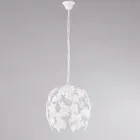 Lampadario in metallo con pendenti in cristallo per interni eleganti – Orchidea Viadurini