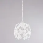 Lampadario in metallo con pendenti in cristallo per interni eleganti – Orchidea Viadurini