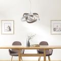 Lampadario in metallo e vetro per illuminare interni con eleganza – Rosmarino