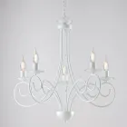 Lampadario in metallo e vetro per illuminare interni con stile elegante – Laguna Viadurini
