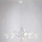 Lampadario in metallo e vetro per illuminare interni raffinati – Sirio Viadurini