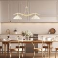 Lampadario in Metallo in Vetro 2 Luci per Illuminazione Interni - Musca