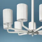 Lampadario in Vetro di Venezia e Metallo Fatto a Mano in Italia - Graham Viadurini