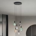 Lampadario in Vetro Soffiato Colorato e con Decorazione Balloton - Fairy