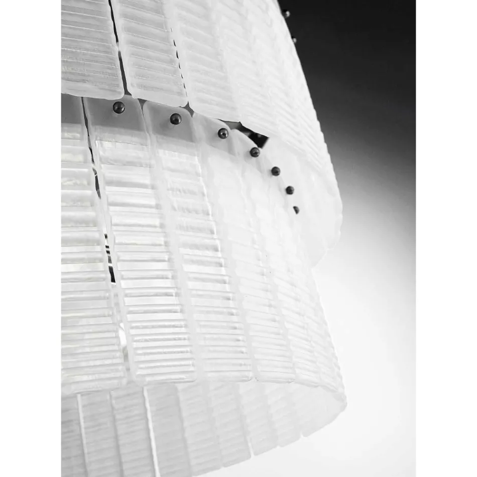 Lampadario Moderno 36 Luci in Vetro Artigianale Lusso Italiano - Valadier Viadurini