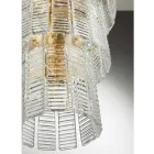Lampadario Moderno 36 Luci in Vetro Artigianale Lusso Italiano - Valadier Viadurini