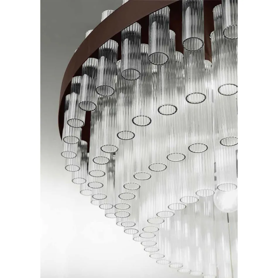 Lampadario Moderno di Lusso in Vetro Soffiato Artigianale Italiano - Maesta Viadurini