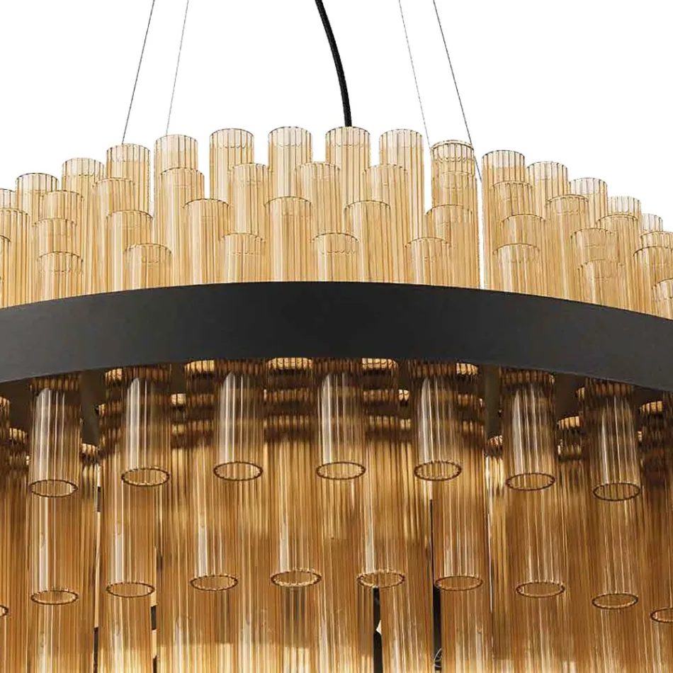 Lampadario Moderno di Lusso in Vetro Soffiato Artigianale Italiano - Maesta Viadurini