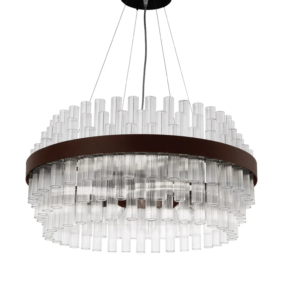 Lampadario Moderno di Lusso in Vetro Soffiato Artigianale Italiano - Maesta Viadurini