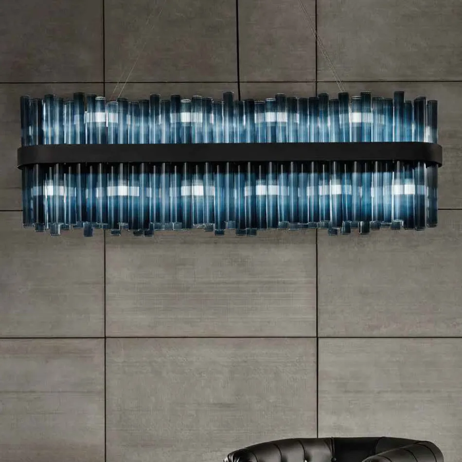 Lampadario Moderno in Vetro Soffiato di Lusso Artigianale Italiano - Maesta Viadurini