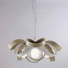 Lampadario shabby chic in metallo bianco per arredare con gusto – Mare Viadurini